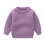 Katoenen pullover voor kinderen, paars, winter 1