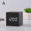 LED alarm clock wood-look table clock with night light and 2