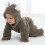 Baby Jumpsuit Plush Bear Ears Winter Warm Romper 4