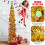 Gold Pop Up Christmas Tree 5ft Artificial Pencil Tinsel 2