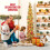 Gold Pop Up Christmas Tree 5ft Artificial Pencil Tinsel 5