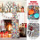 Artificial Christmas Tree Pencil Style 5 ft LED Silver 4