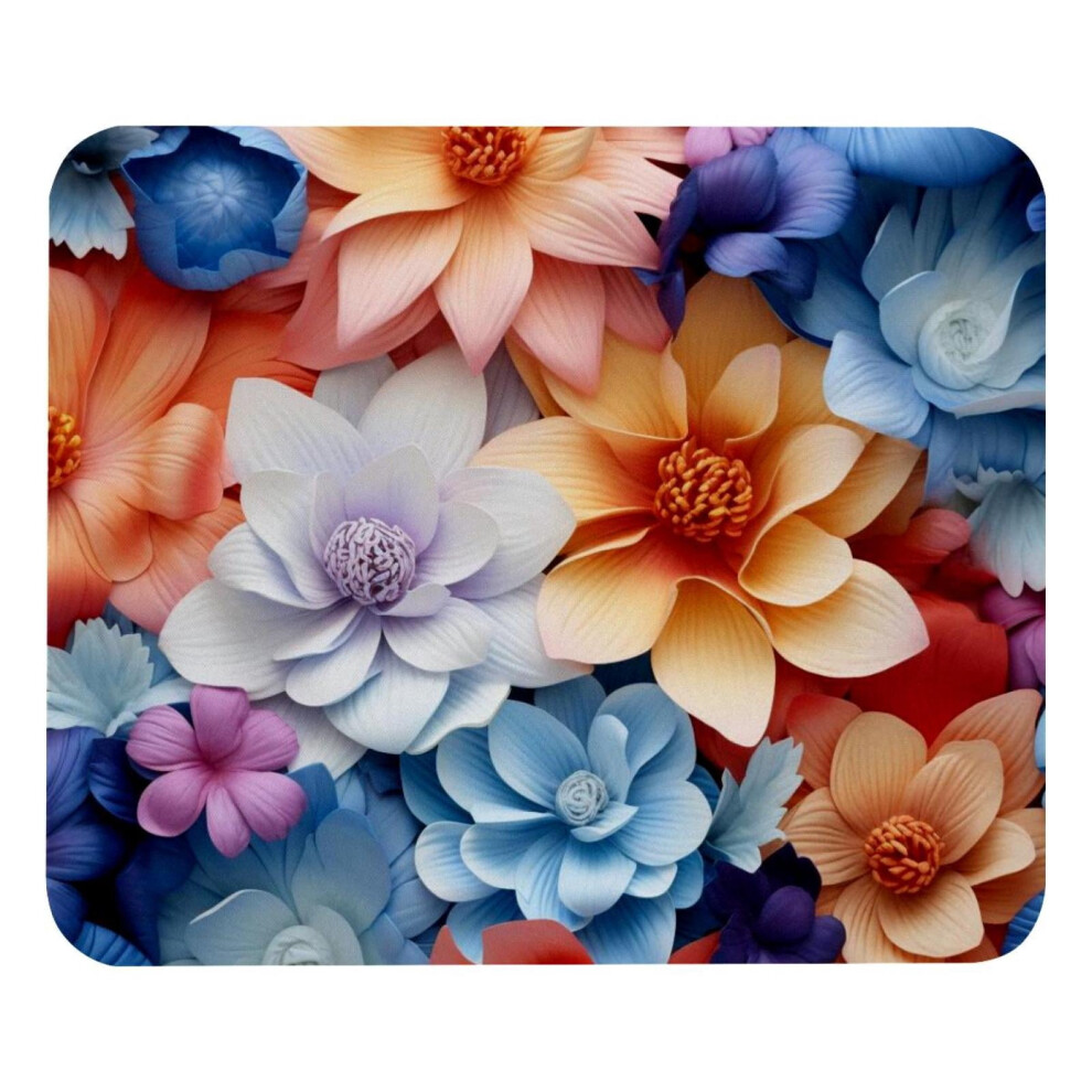 Flower Petal Mouse Pad Rubber Base Office Decor 9418476796876