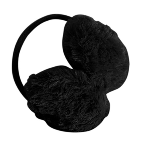 Naturegr plush knit earmuff solid color warm outdoor 1