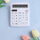 Mini calculator de birou cu ecran LCD de buzunar, cu 8 cifre 6