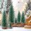 Mini Christmas Trees Decorations Green 6pcs 4