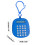 Mini 8-digit silent calculator with clear LCD and gel 3