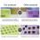 Small Plastic Storage Basket with Handles, Stackable Organizer for Remote Controls, Office, Kitchen & Bathroom – Compatible with Home Use 6
