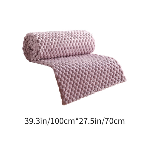 Fleece Throw Blanket Extra Large Purple 40x28 inch 2