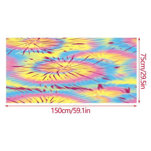 Toalha de praia de microfibra rosa tie-dye 76 x 152 cm 2