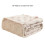 Blanket Throw Beige Soft Fuzzy 30x40 Inch 3