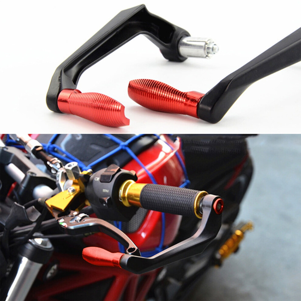 Motorcycle Handguards Aluminum Alloy Universal 1 Pair Red 9023022133373