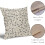 Conjunto de 2 capas de almofada vintage com estampa floral, 45x45cm (18x18 polegadas). 4