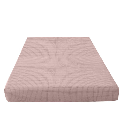 Drap-housse en mélange de coton, format double, 150 x 200 cm 1