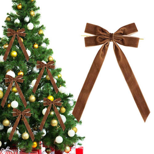 Samt-Weihnachtsschleifen, 1 Stück 1