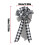 Christmas bow black and white grid 12 pcs 3