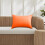 Housse de coussin d'extérieur imperméable, rectangulaire, moderne, unie 7