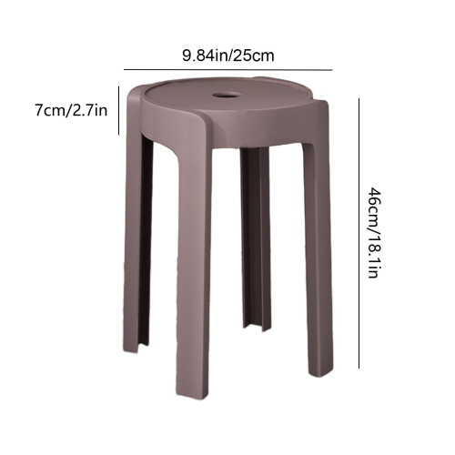 Home chair thick plastic round stackable whirl design 1 pc 1