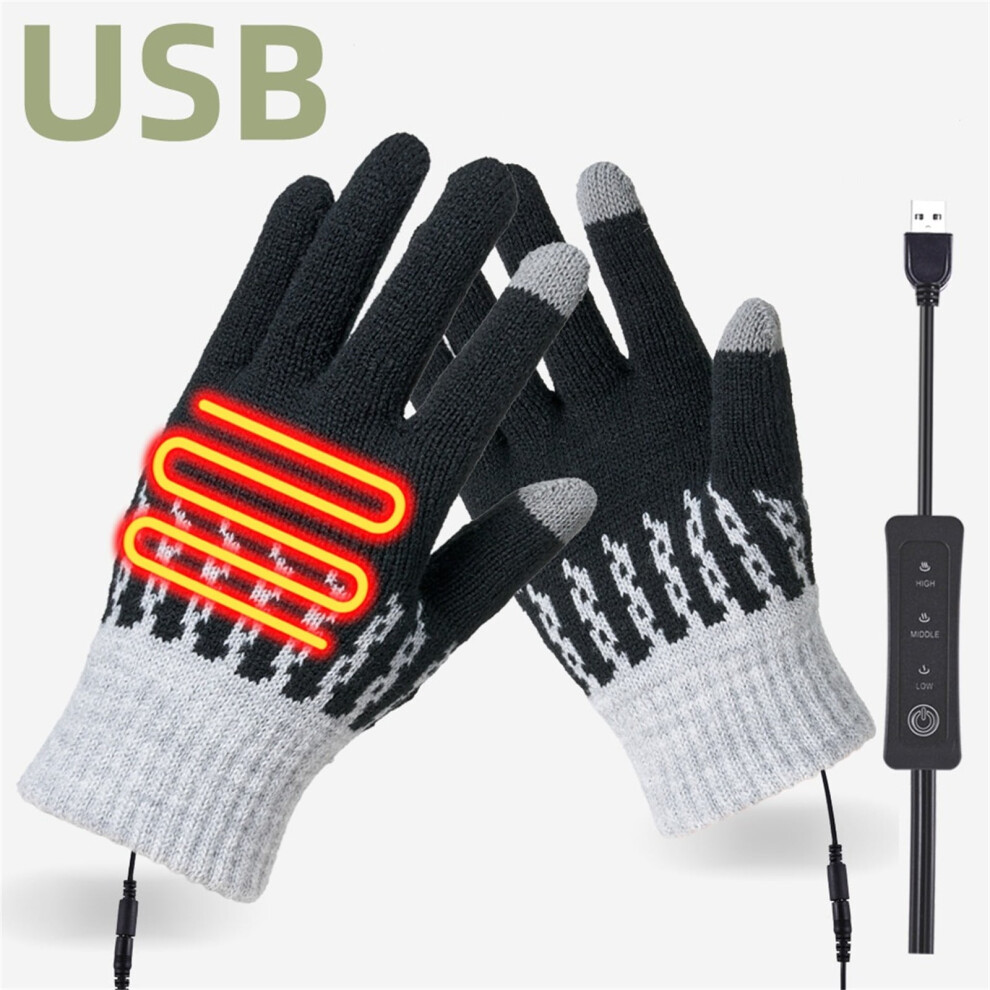 Heated Gloves Usb-C Rechargeable Waterproof Thermal Winter 9023022142641