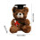 Graduation Bear Plush Doll Dark Brown 7.1 inch 3