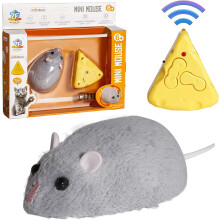 Mini remote control rat toy grey plush mouse for pets and