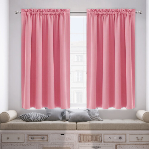 Scandinavian Silk Curtains Heat Insulation Bedroom Kitchen 2