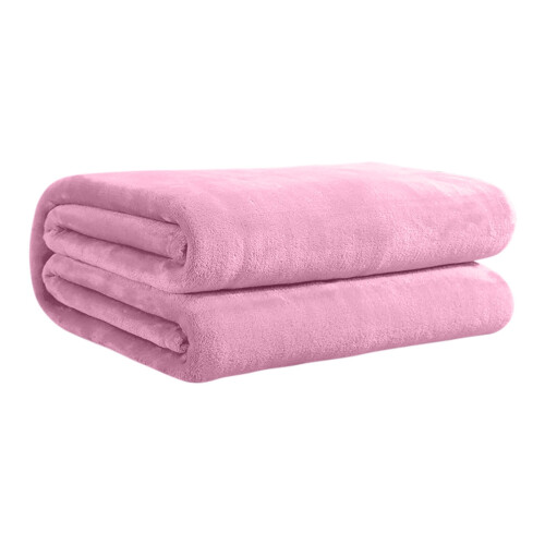 Reversible Flannel Throw Blanket Microfiber Fleece 27x40 1