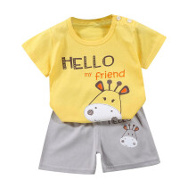 Ensemble d'été imprimé à manches courtes pour tout-petits (3M-6T)