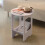 Night Stand Small Bedside Table Round Open Storage 5