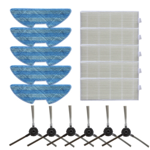 1Set Compatible for VSLAM-811GB/-911SE Sweeper Accessories Side Brush Filter Mop 1