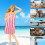 Beach Towel Oversized 40x80in Quick-Dry Striped 5