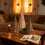 Wicker Tabletop Christmas Tree Rustic Decor 3pcs Black 6