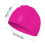 Unisex Silicone Swimming Cap Pink High Elasticity 3