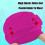 Unisex Silicone Swimming Cap Pink High Elasticity 4