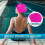 Unisex Silicone Swimming Cap Pink High Elasticity 6