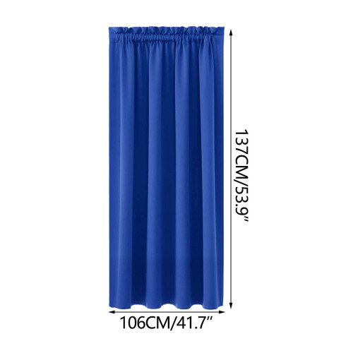 Black Silk Curtains Heat Insulation 41x53 Inch 1