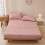 Drap-housse vichy en coton doux lavé simple 4