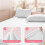 Disposable Bed Sheets Set White 3-Piece 6