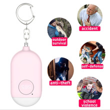 EASTIN Rechargeable Personal Alarm Keychain 130dB Pink