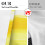 Kitchen Curtains Set Yellow Grey White Striped Abstract Art 3