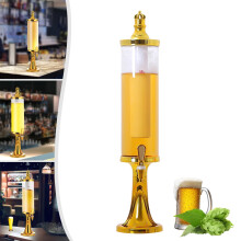 Beer Tower Dispenser 3L with LED Lights and Ice Tube