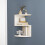 Corner Shelf Wall Mount 3-Tier Bookshelf 5