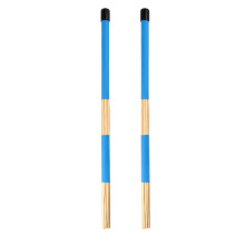 KALLORY blue wooden drum brushes 1 pair