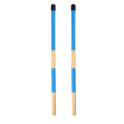 KALLORY blue wooden drum brushes 1 pair