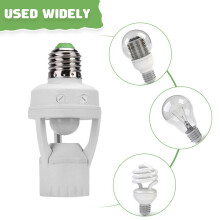 PIR Motion Sensor 220V E27 Socket 360 Indoor Outdoor