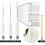 Hydrometer Kit for Alcohol Testing Wooden Box 6 pcs 2