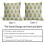 Fodere per cuscini floreali verde salvia e giallo, 18x18 cm, set da 2 6
