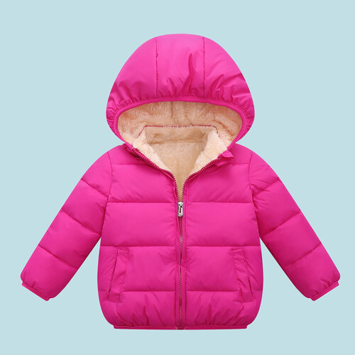 Cappotto invernale con cappuccio per bambini di 4-5 anni 1
