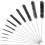 Ensemble de 12 brosses de nettoyage en nylon de 24 cm 2