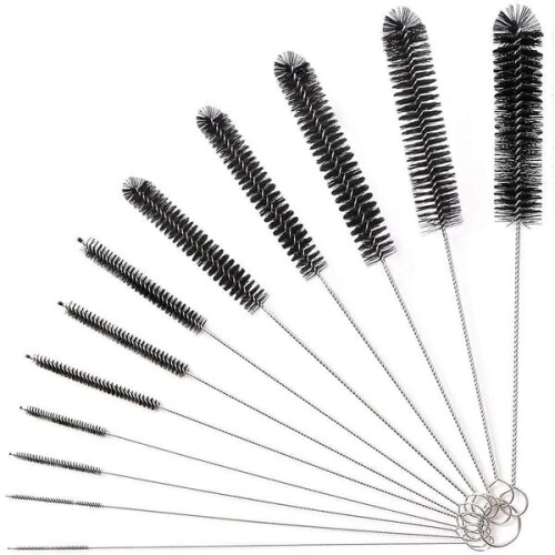 Ensemble de 12 brosses de nettoyage en nylon de 24 cm 1
